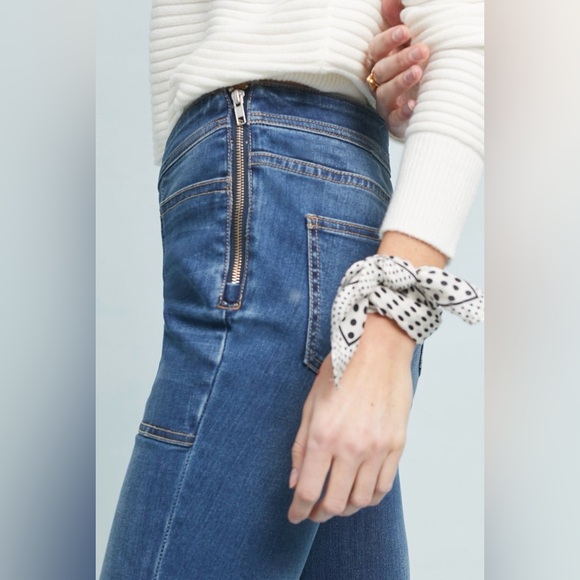 ‼️RARE‼️🎸Pilcro+The Letterpress🎸🔥NWT🔥Utility High-Rise Cropped Bootcut Pants—26 - Picture 2 of 16